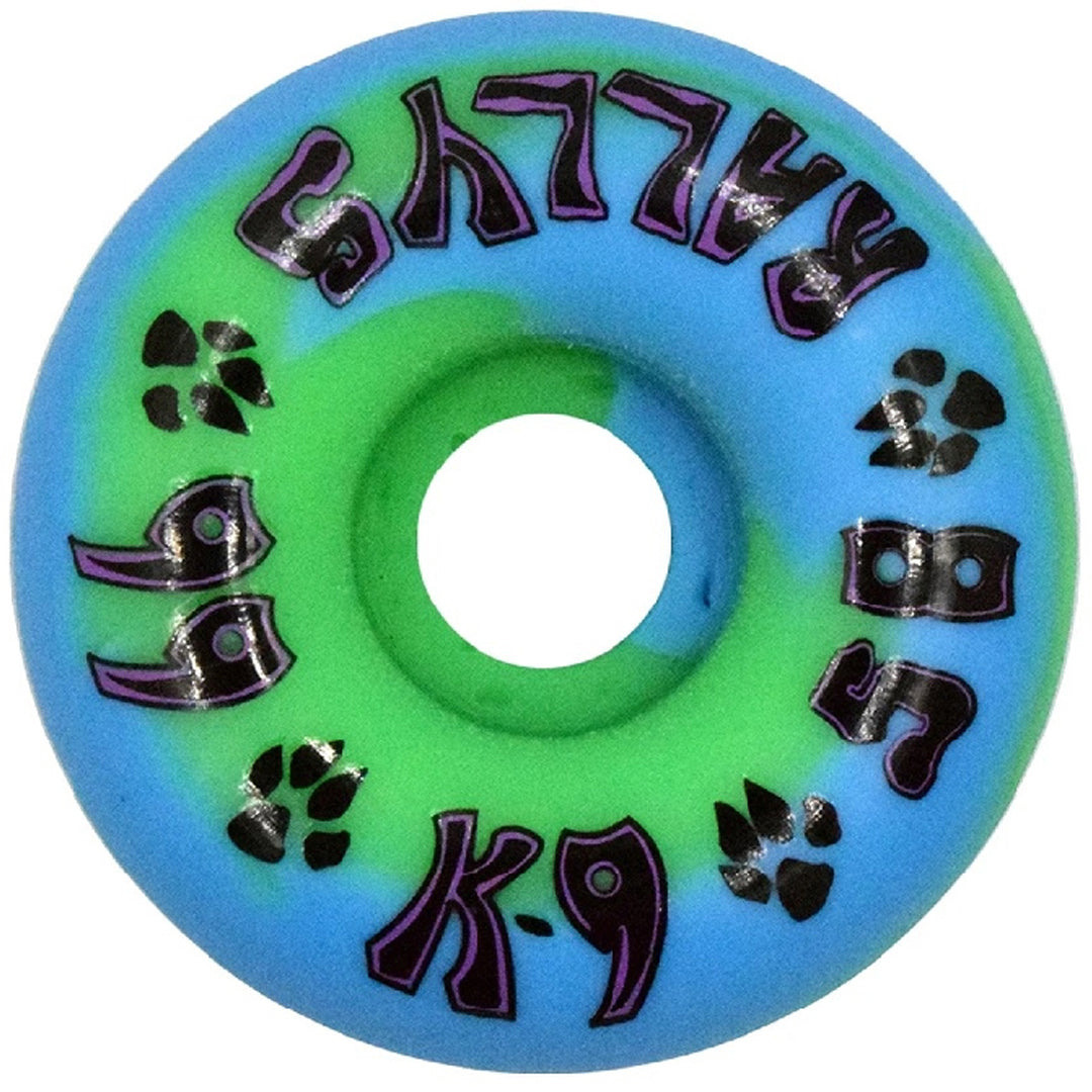 Dogtown K-9 Wheels 58mm 99a Rally Blue Green Skateboard Wheels