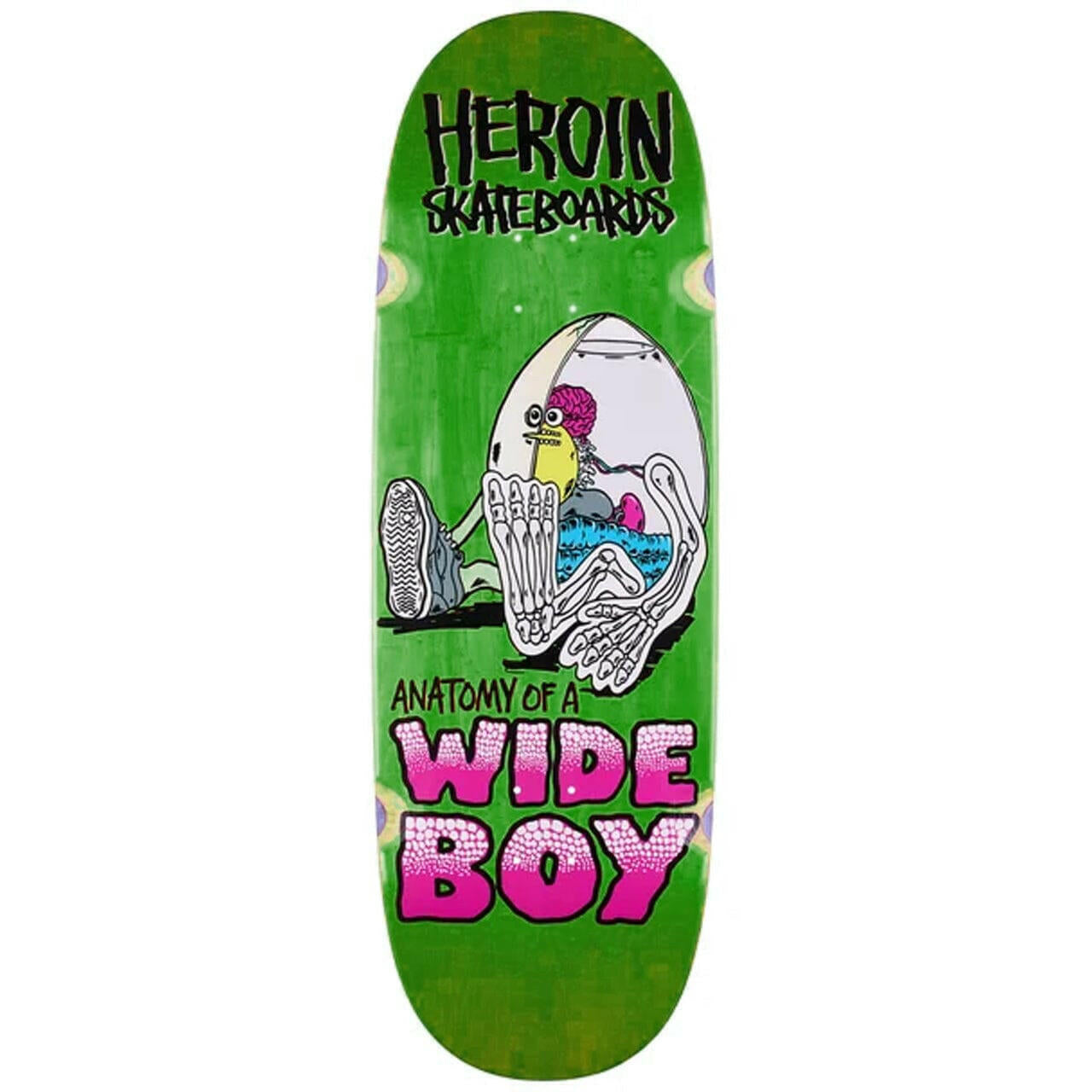 Heroin - Anatomy Of A Wide Boy 10.4 Skateboard Deck.