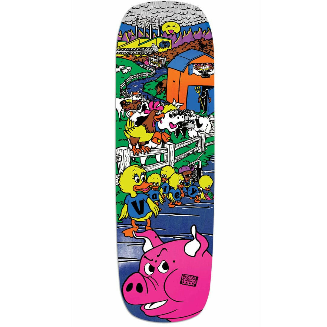 Prime - Mike Vallely Barnyard Blue 9.5 Reissue Skateboard Deck.