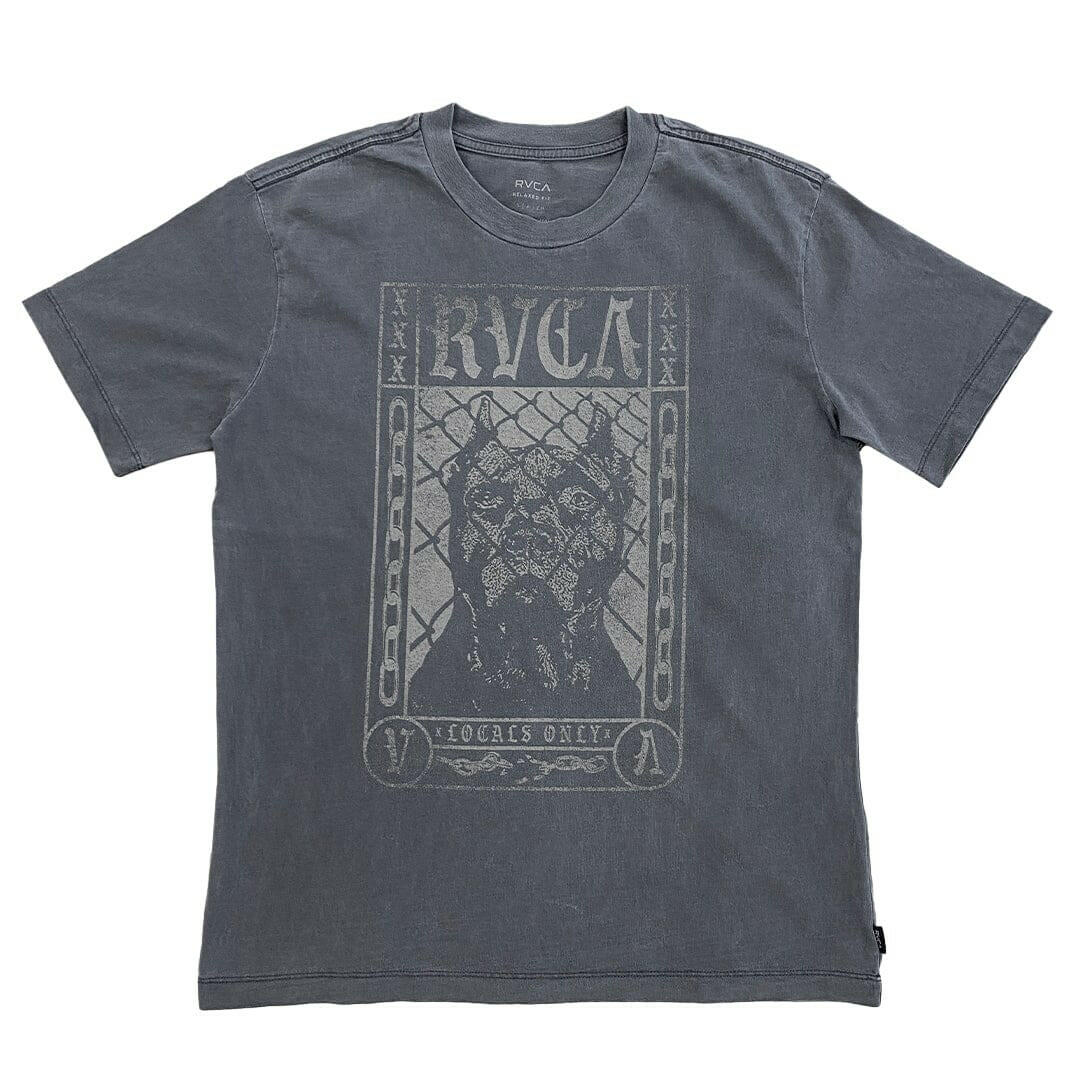 RVCA - Locals Only Tee Washed Black.