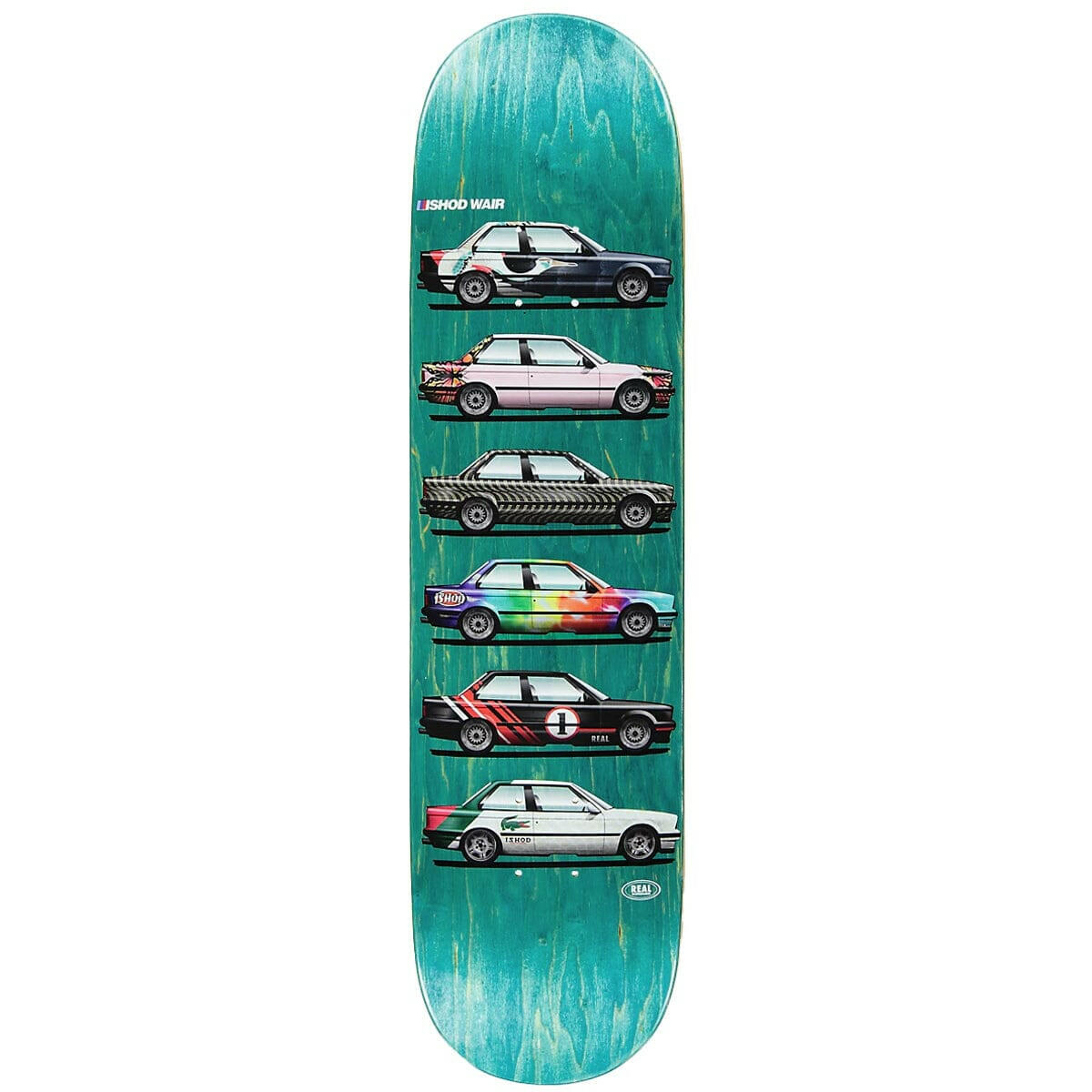 Real - Ishod Wair Customs Twin Tail 8.0 Skateboard Deck.