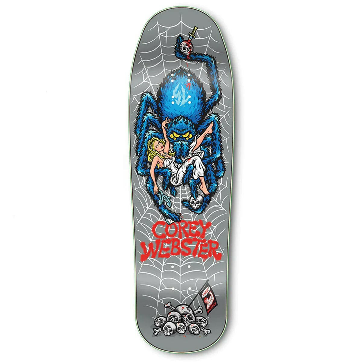 StrangeLove - Webster Silver 10.0 Skateboard Deck.