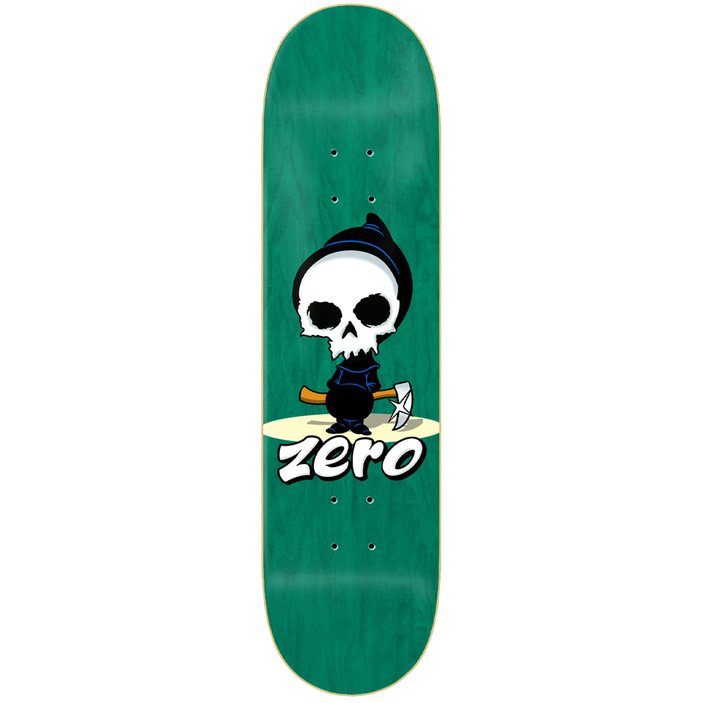 Zero Skateboards Complete Single Skull 8.0 - Pre-Assembled Skateboard With 83A Soft Wheels, Core Trucks, Griptape