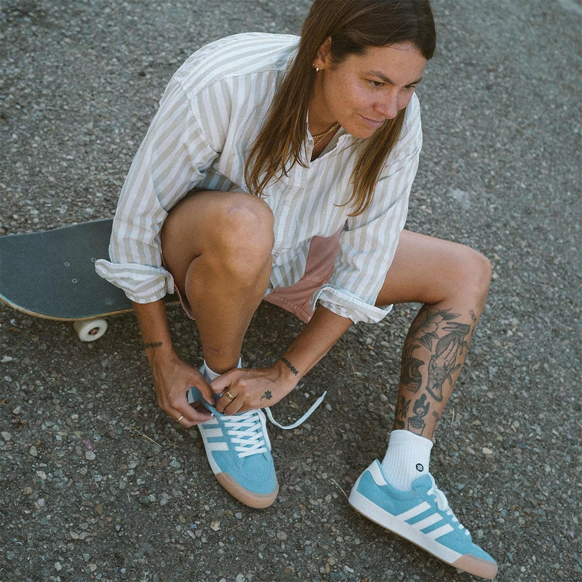 Adidas - Nora Shoes Light Blue/White/Gum.