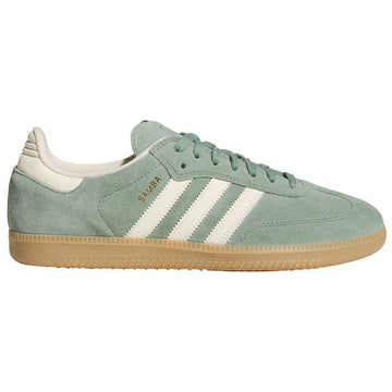 Adidas - Samba Adv Shoes Silver Green/White/Gold.