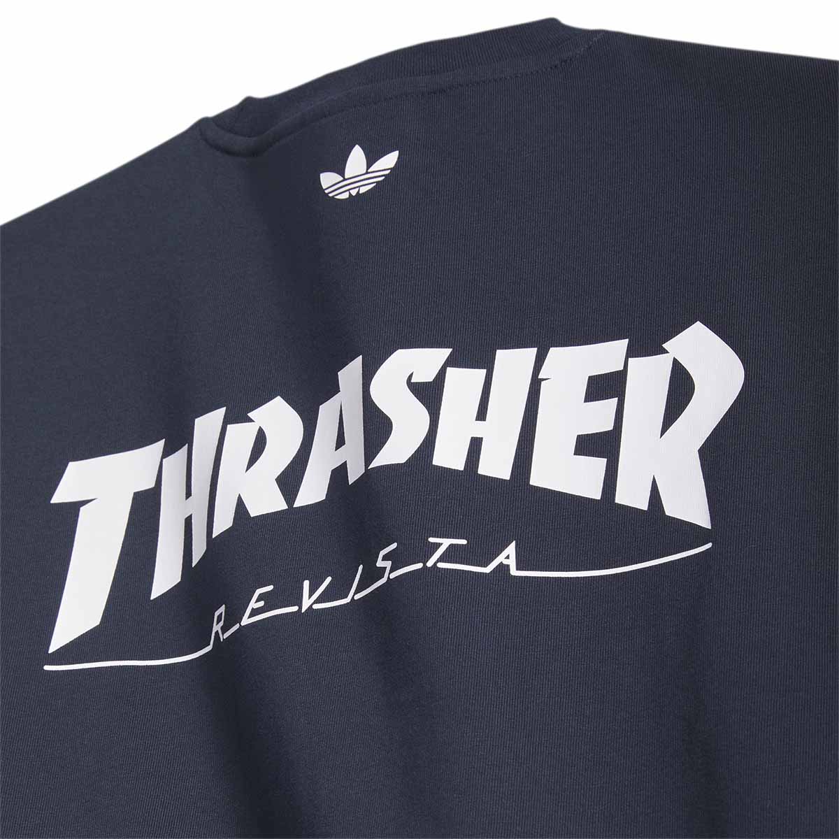 Adidas Thrasher X AFA Argentina Tee Night Navy Back Detail