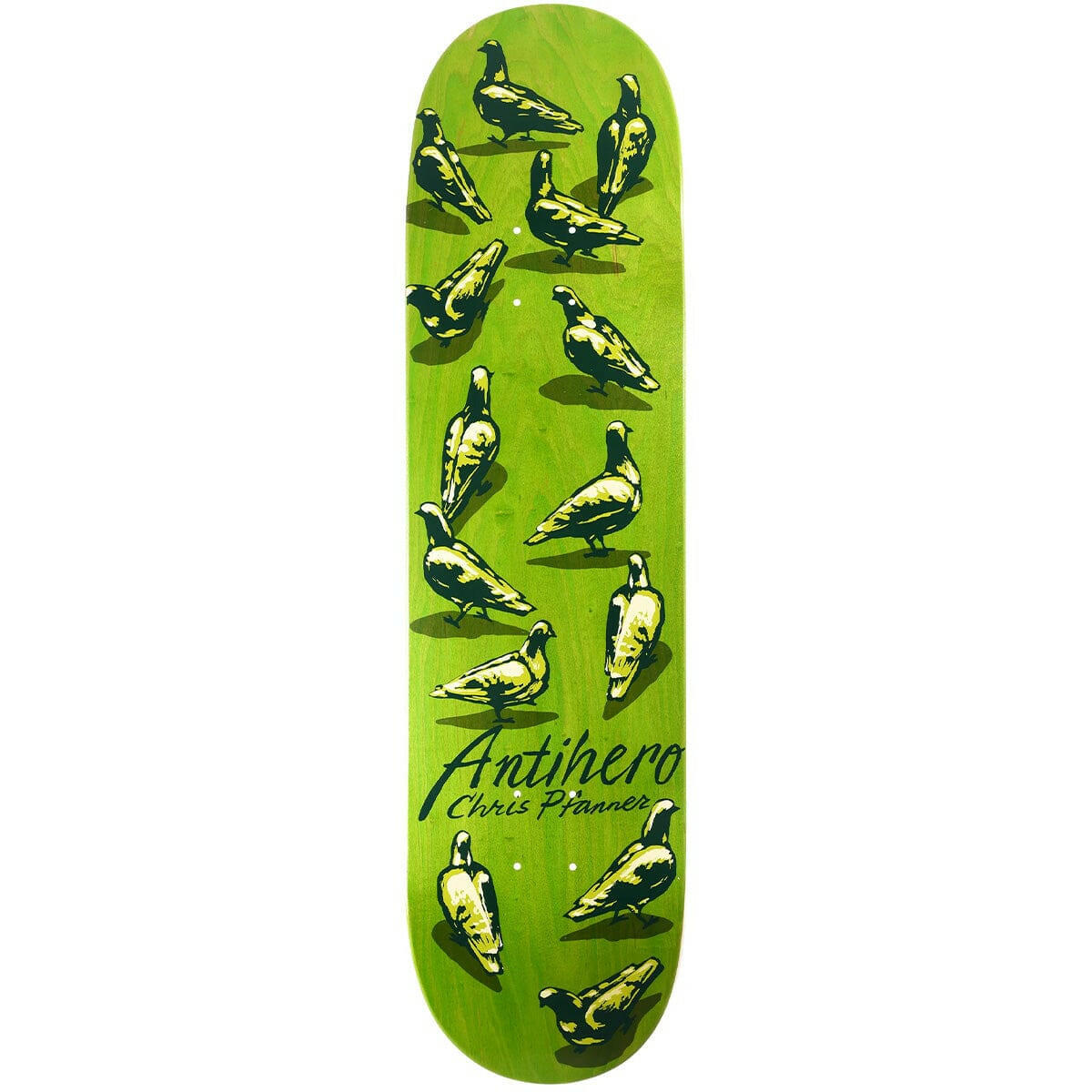 Anti Hero - Chris Pfanner Dawn Of The Pigeon 8.25 Skateboard Deck.