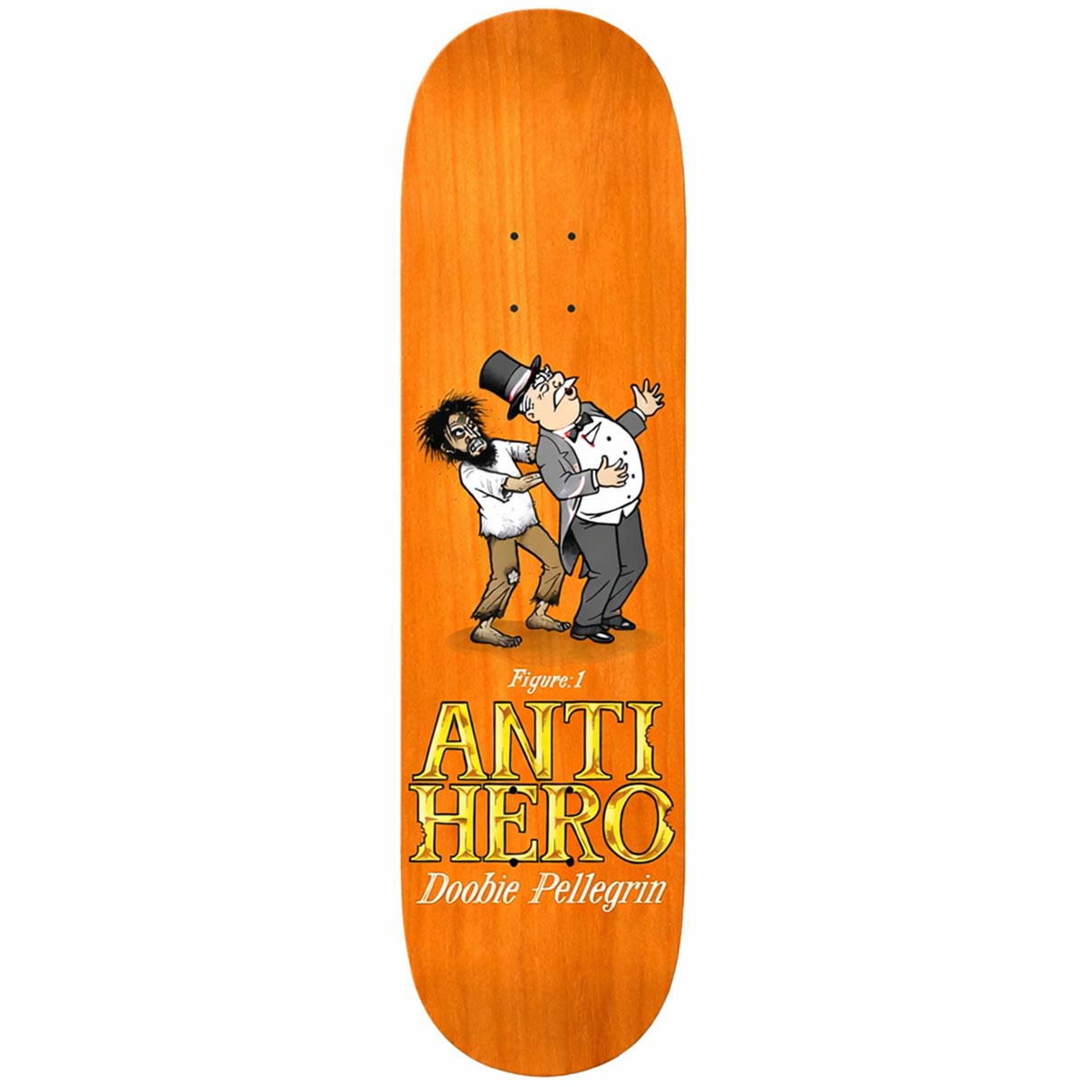 Anti Hero Doobie Eat The Rich Orange 8.75 Skateboard Deck