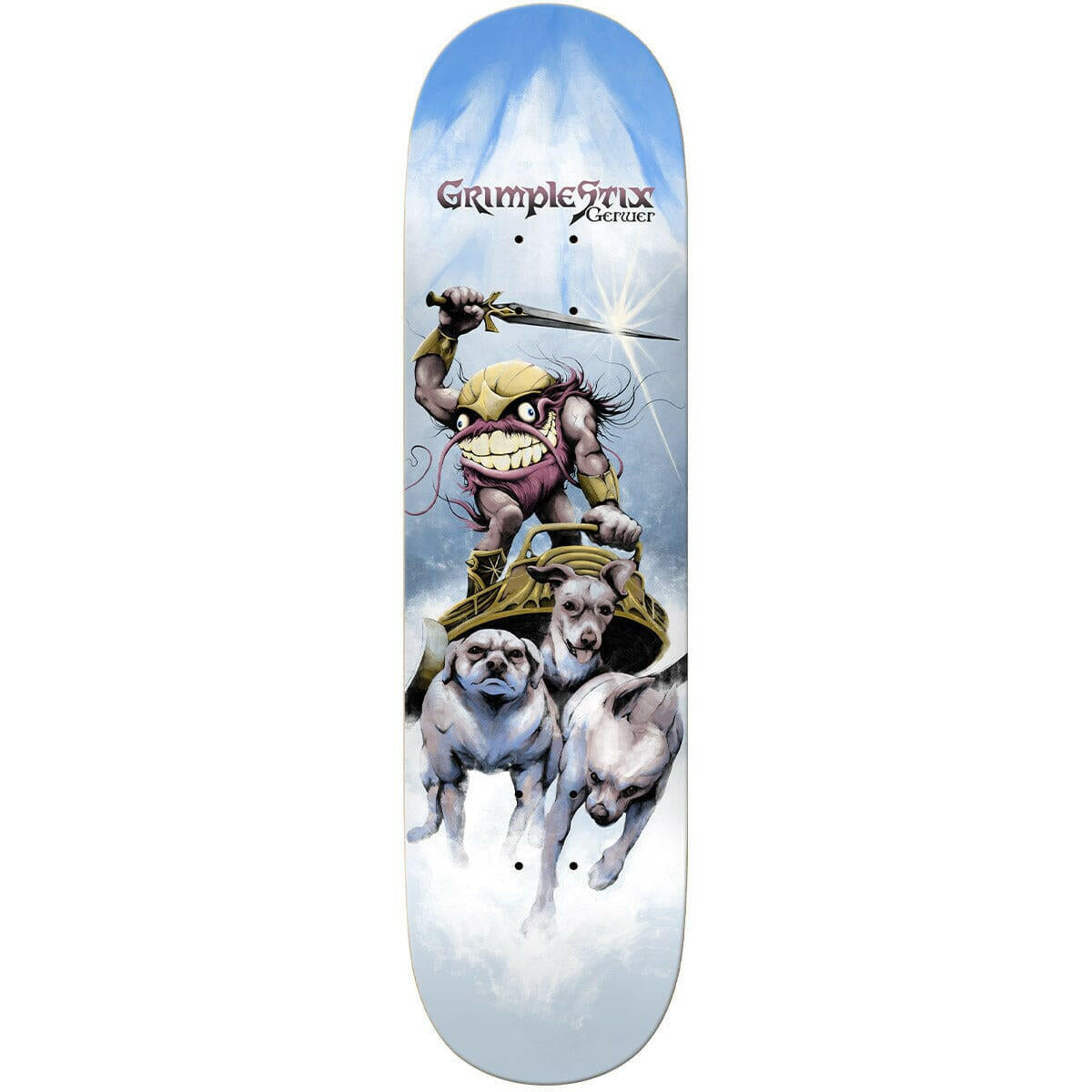 Anti Hero - Frank Gerwer Grimplestix Barbarians 8.28 Skateboard Deck.