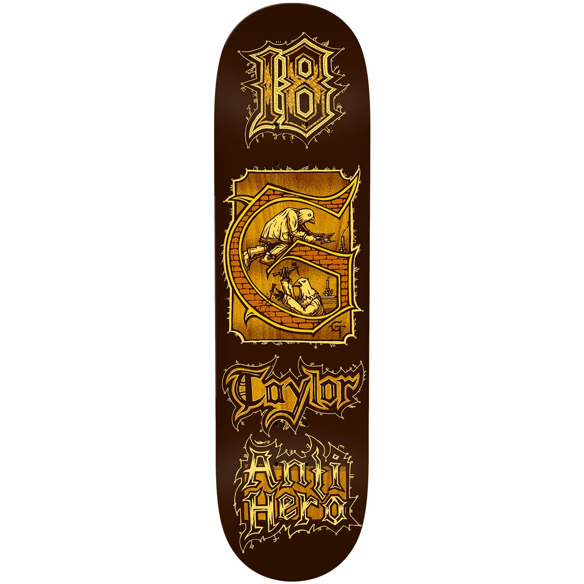 Anti Hero Grant Taylor Medieval 8.38 Skateboard Deck