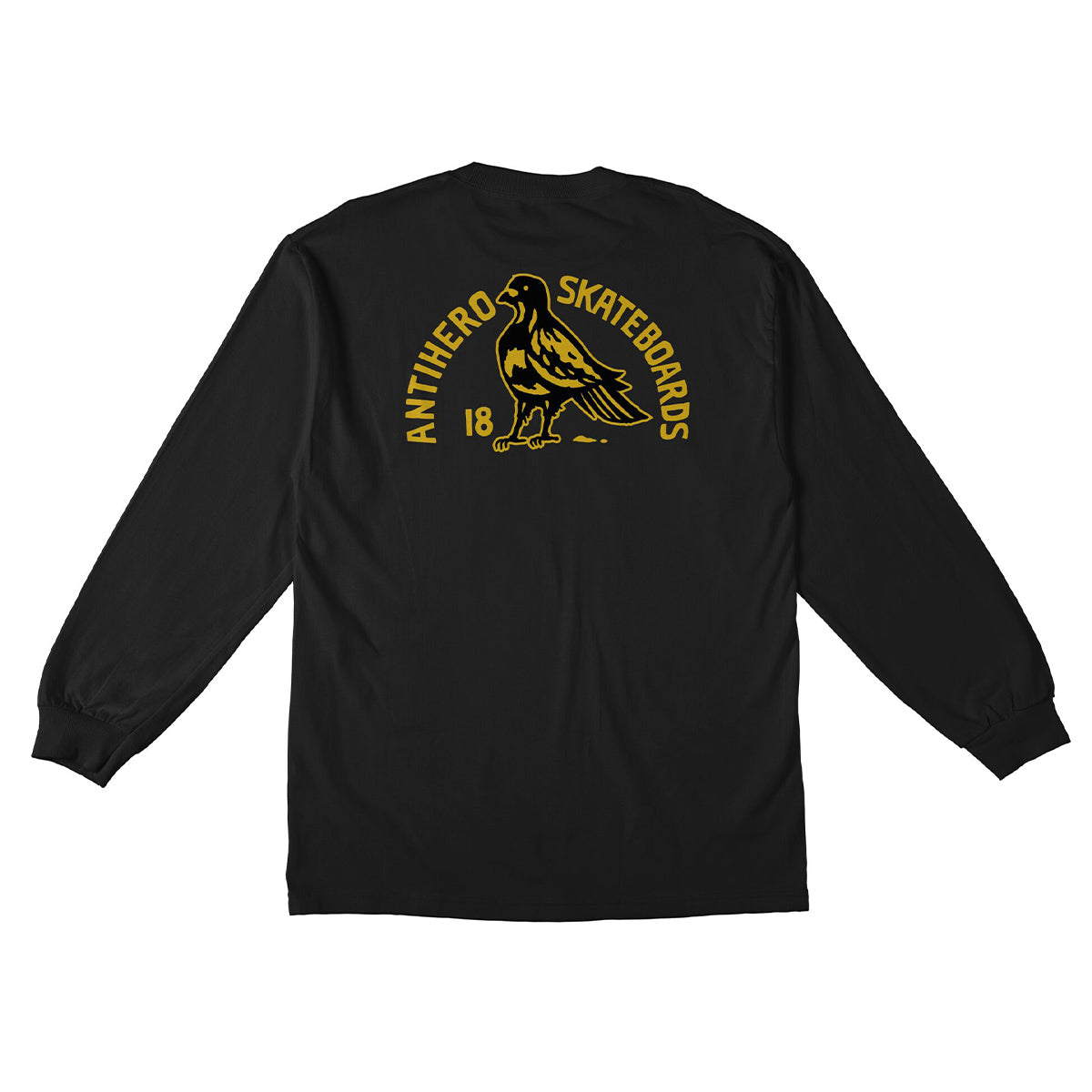Anti Hero - Rock Dove Fill Pocket L/S Tee Black.