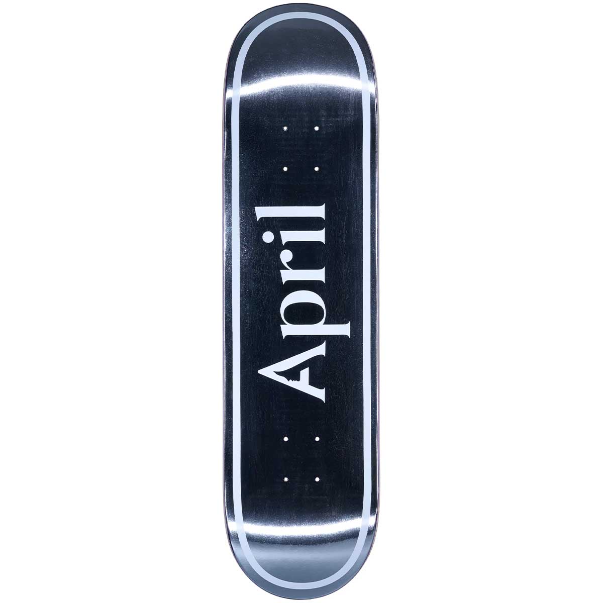 April OG Logo Foil 8.25 Skateboard Deck