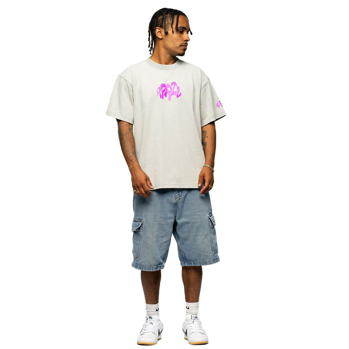 April - Warped Tee Grey.