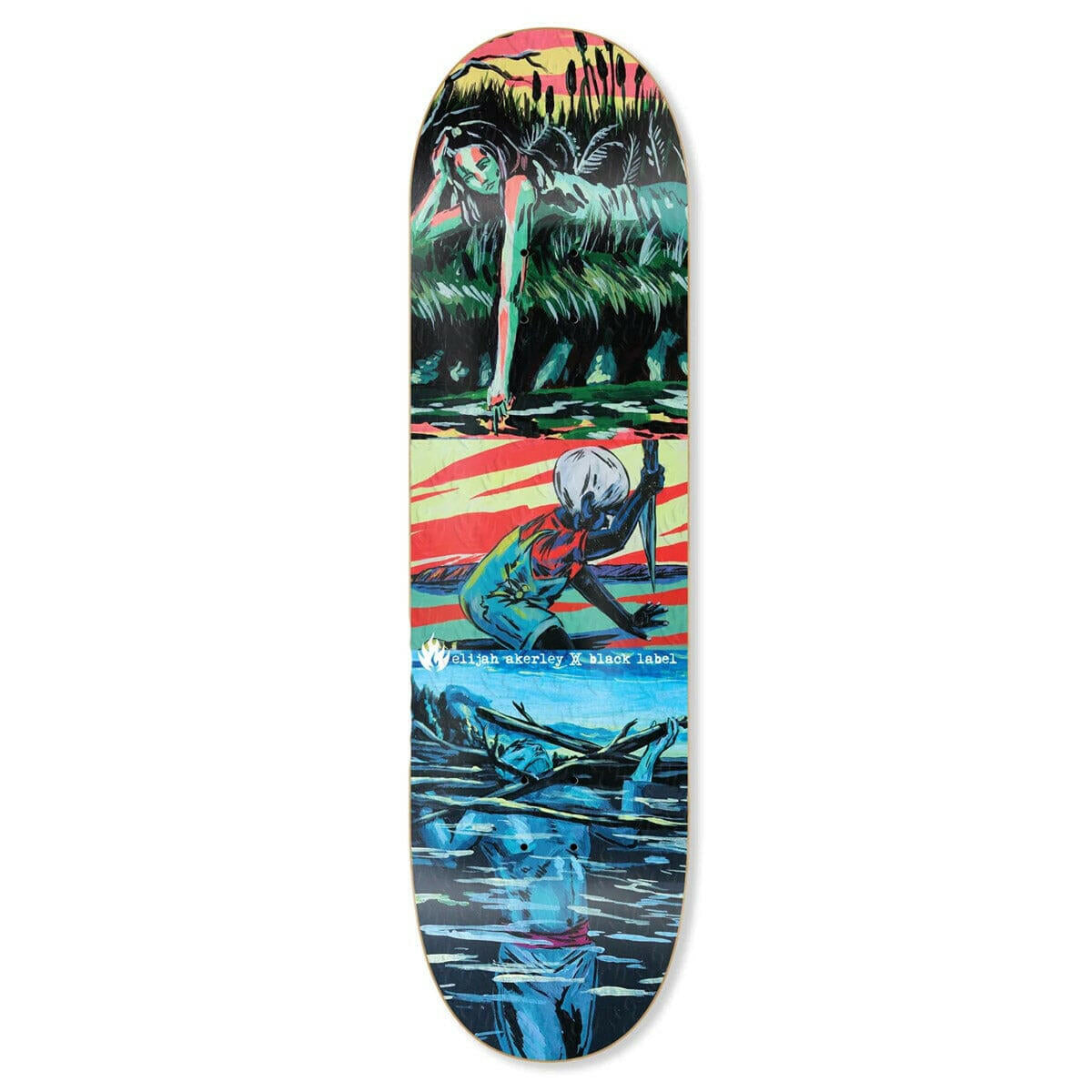 Black Label - Elijah Akerley Violet Actions 8.5 Skateboard Deck.