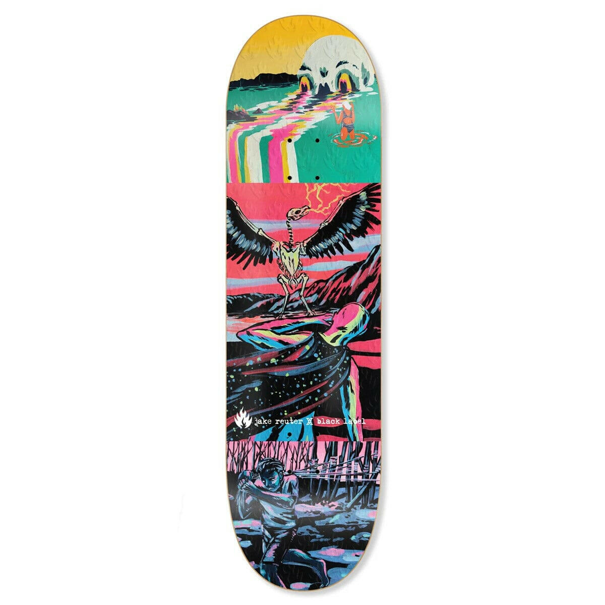 Black Label - Jake Reuter Violet Actions 8.75 Skateboard Deck.