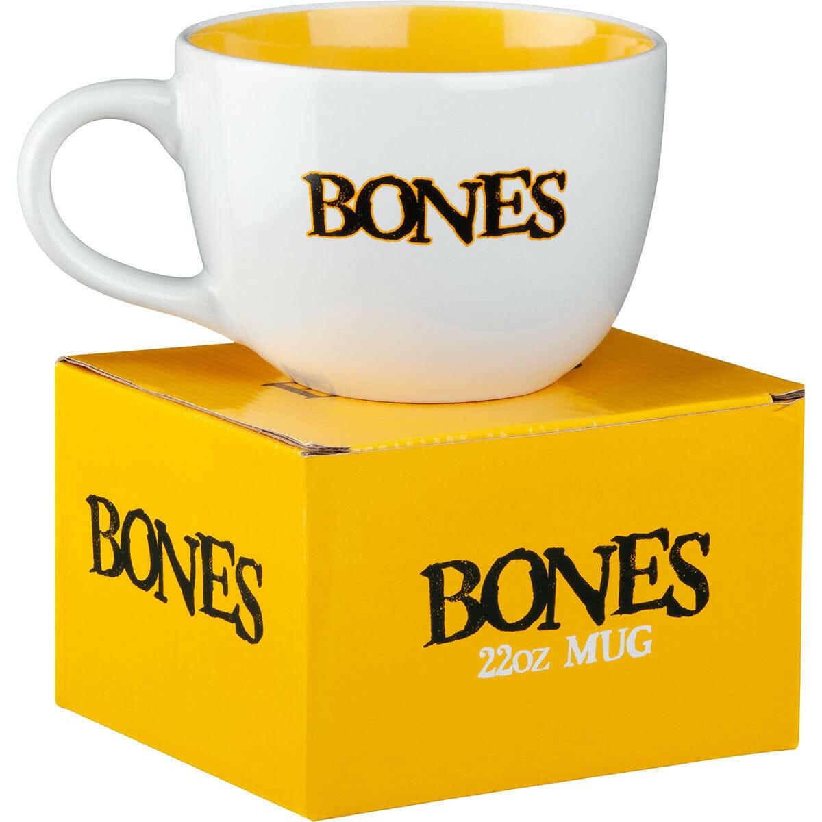 Bones - Pushing Up Daisies Mug White/Yellow.