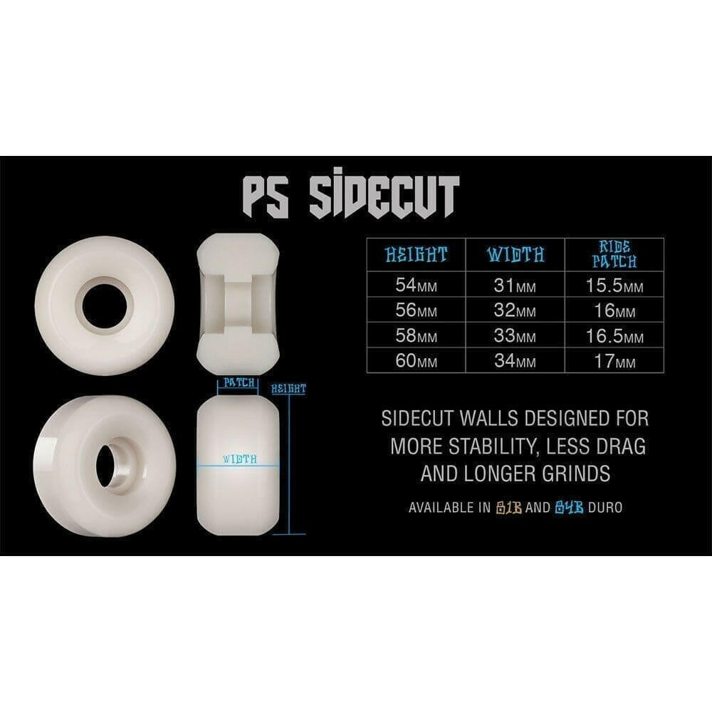 Bones - Sharknado 60MM 84B P5 Sidecut SPF Skateboard Wheels.