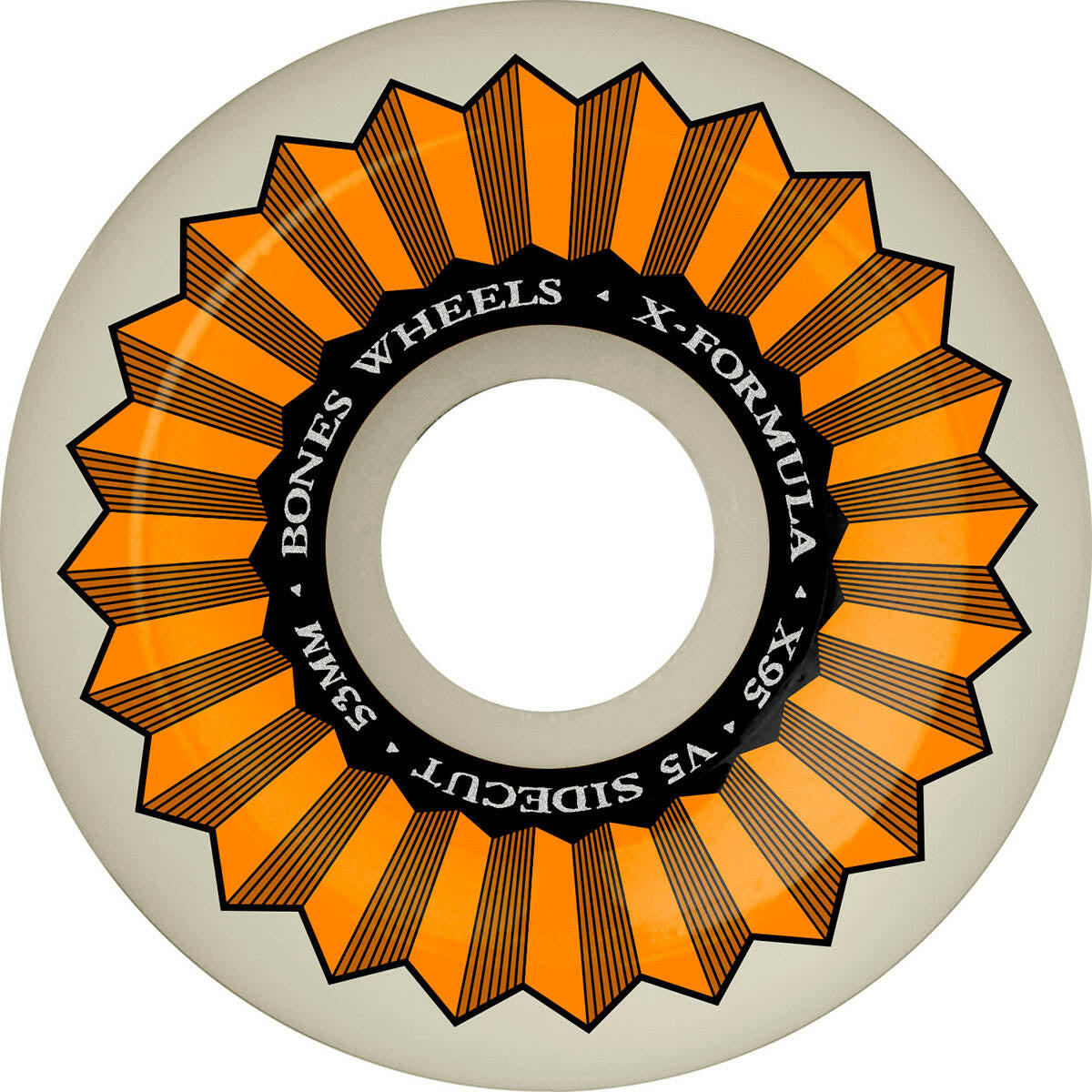Bones - XF 53MM 95A V5 Sidecut Skateboard Wheels.