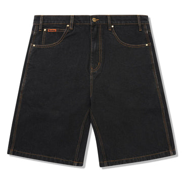 Butter Goods Baggy Denim Shorts Washed Black.