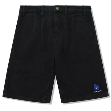 Butter Goods - Blue Note Pleated Denim Shorts Washed Black.