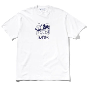 Butter Goods Channel Tee White