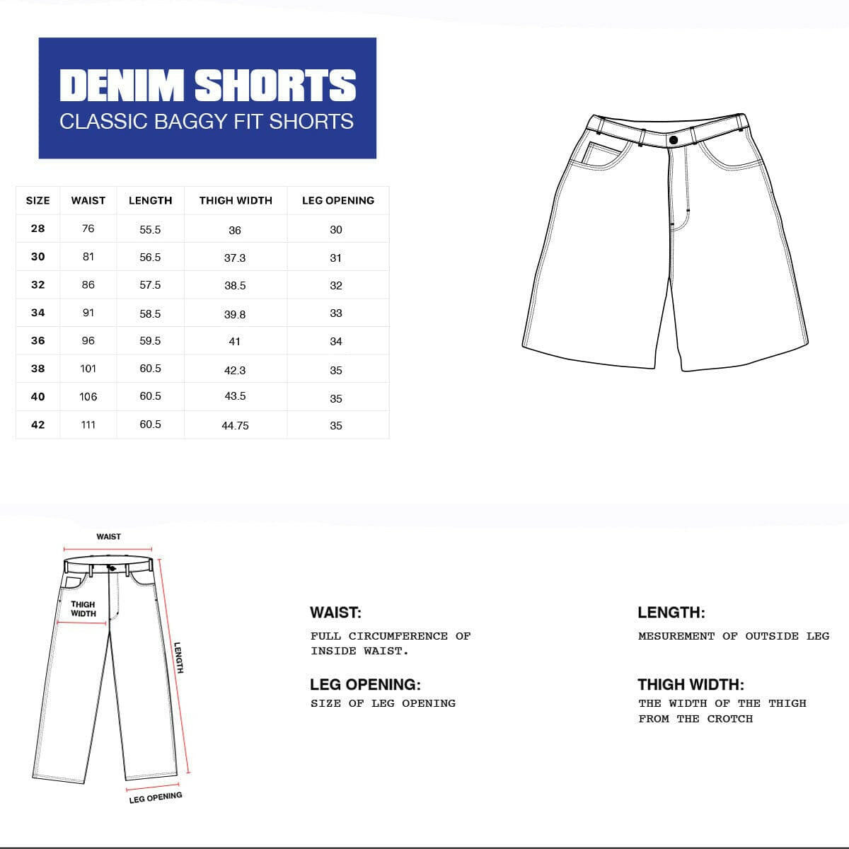Butter Goods - Hound Denim Shorts Washed Indigo.