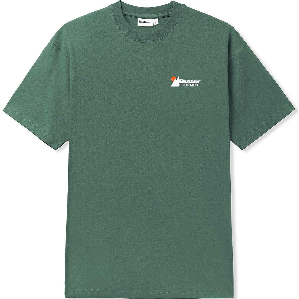 Butter Goods Equipment Pigment Dye Tee Washed Eucalyptus OCD Skate Shop