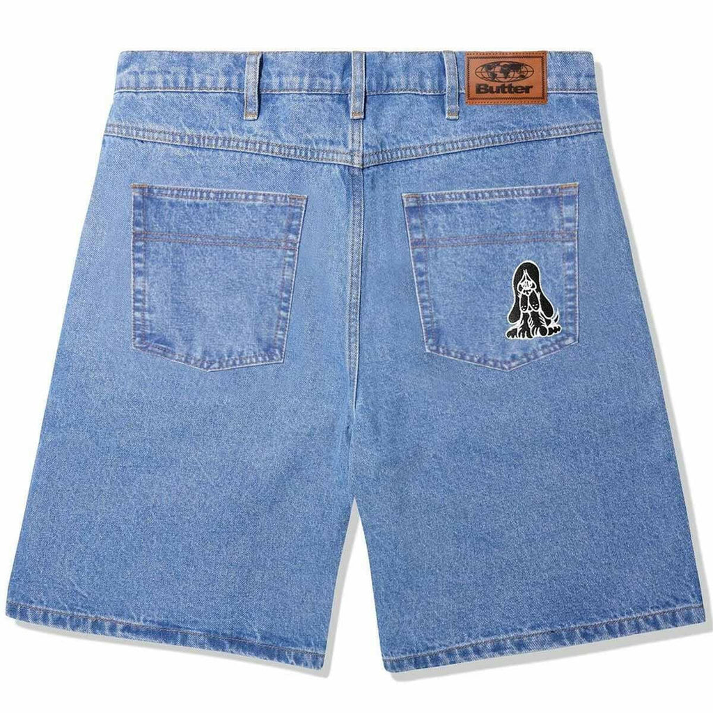 Butter Goods Hound Denim Shorts Washed Indigo