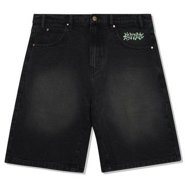 Butter Goods - Ink Denim Shorts Worn Black.