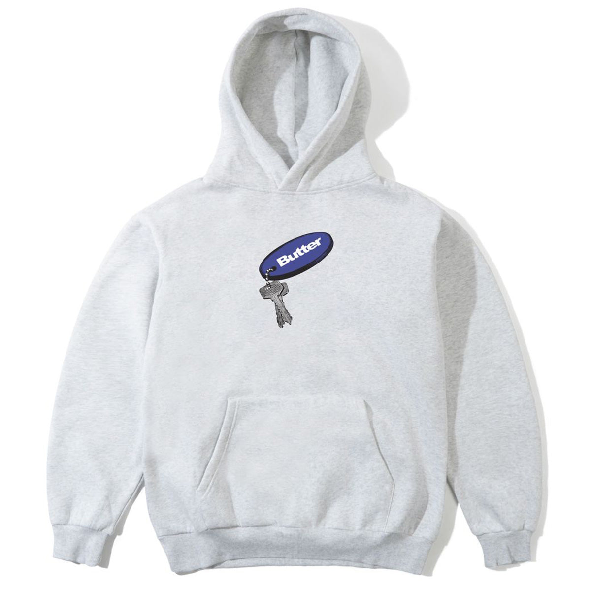 Butter Goods Key Chain Hoodie Ash