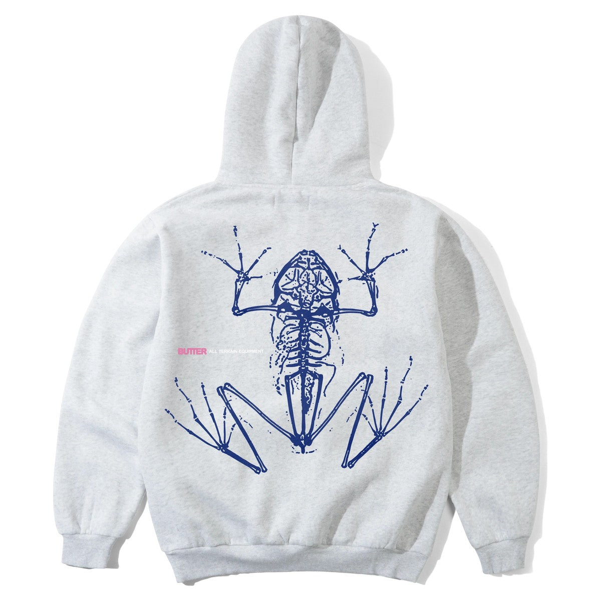 Butter Goods Leap Pullover Hood Ash - back
