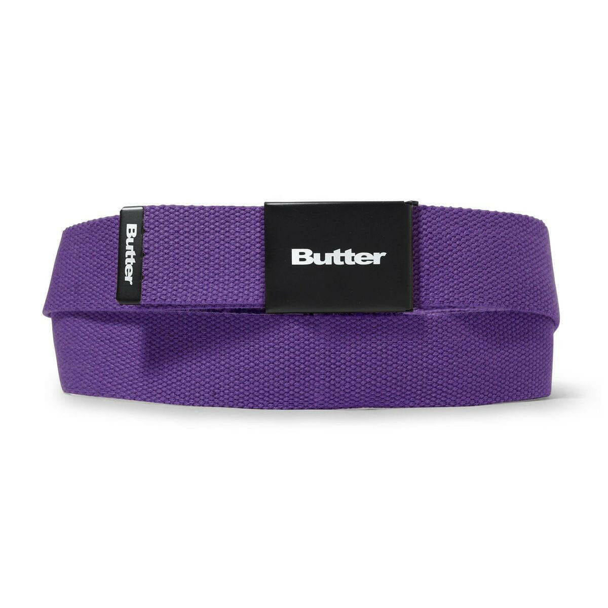 Butter Goods - Logo Woven Belt Purple.