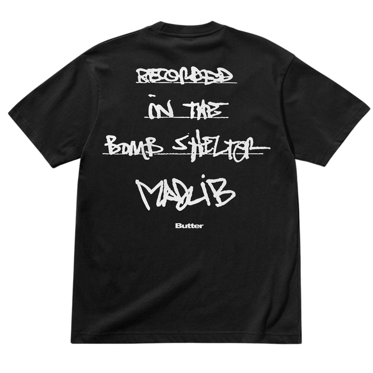 Butter Goods Madlib Bomb Shelter Tee Black Back