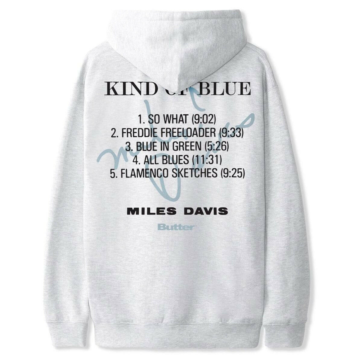 Butter Goods - Miles Davis Kind Of Blue Hoodie Ash.