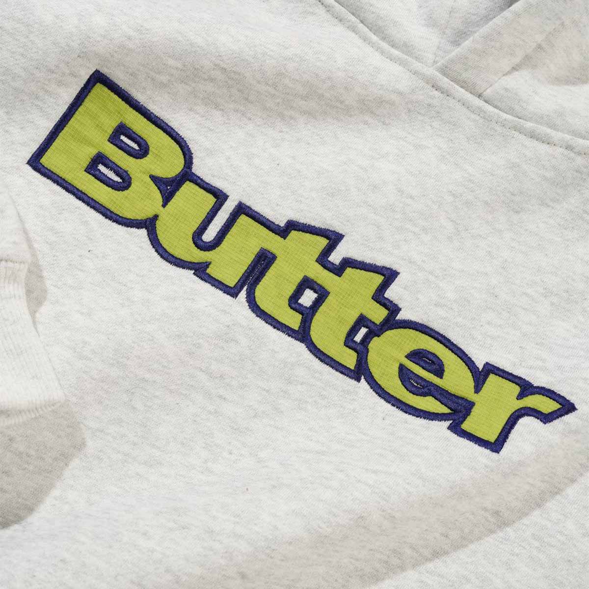 Butter Goods - Ripstop Logo Applique Hoodie Ash Detail