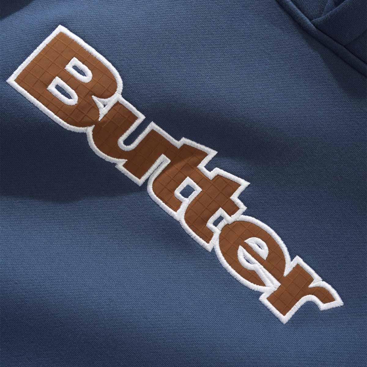 Butter Goods - Ripstop Logo Applique Hoodie Navy.