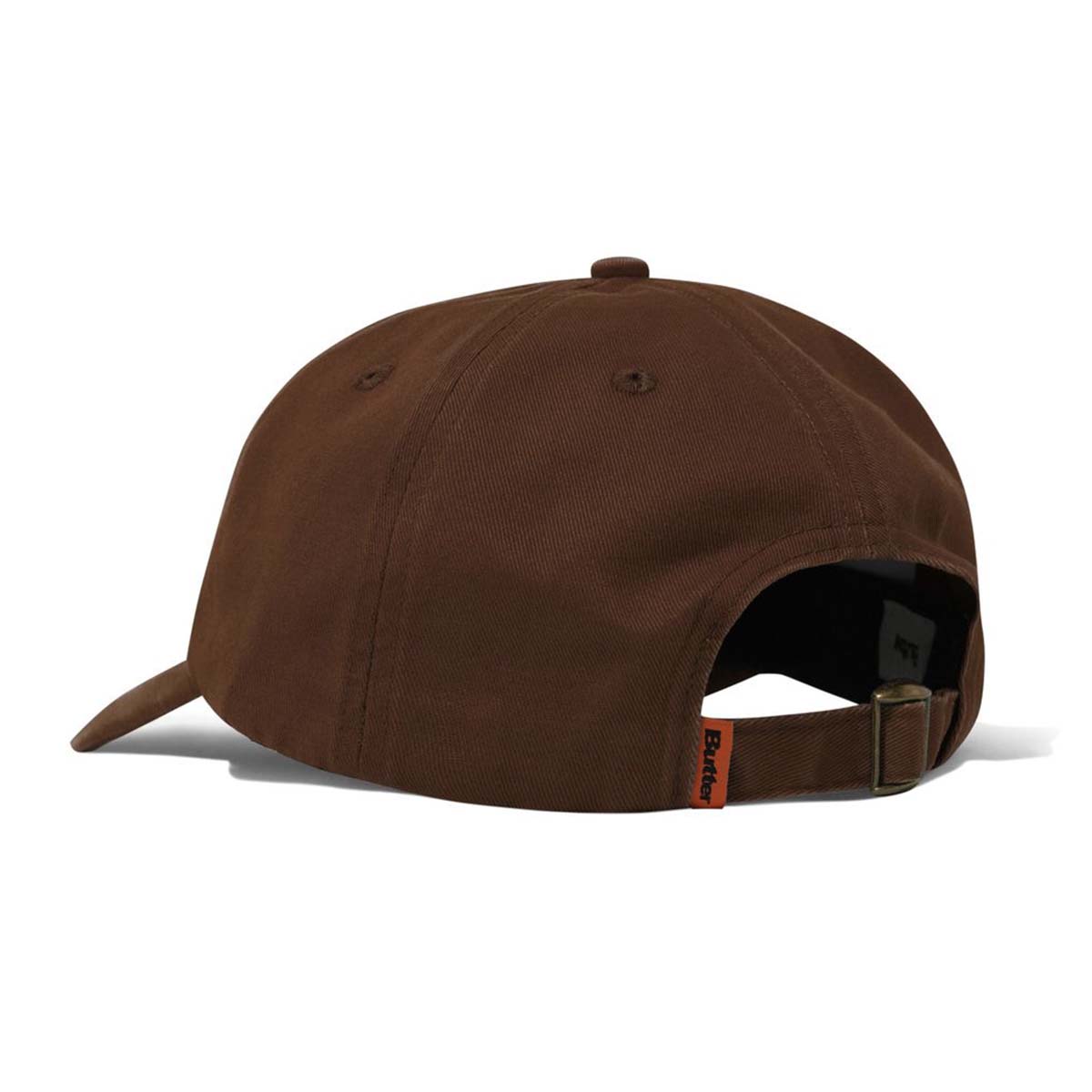 Butter Goods Rounded Logo 6 Panel Cap Washed Brown Back