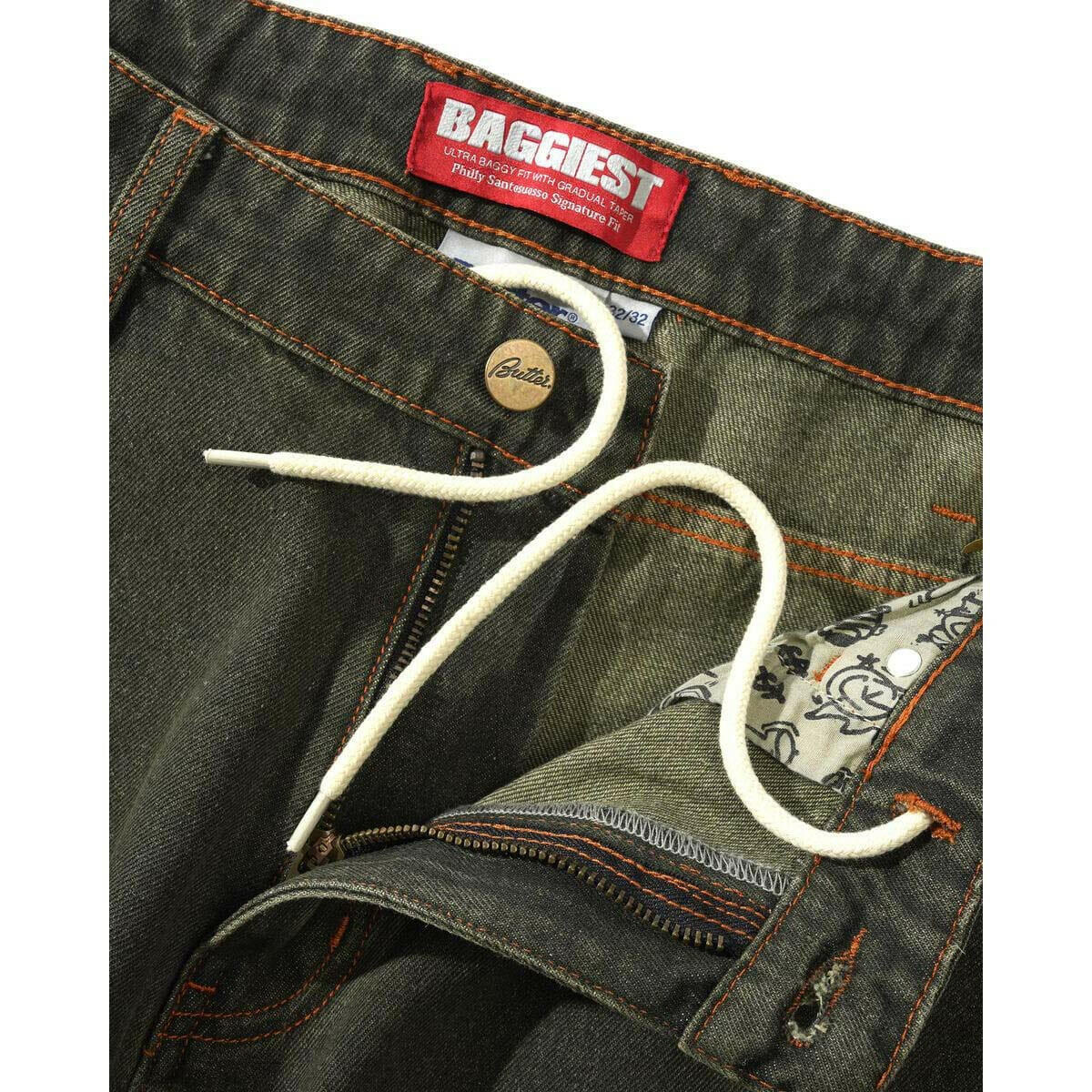 Butter Goods - Santosuosso Denim Jeans Dark Army Wash.