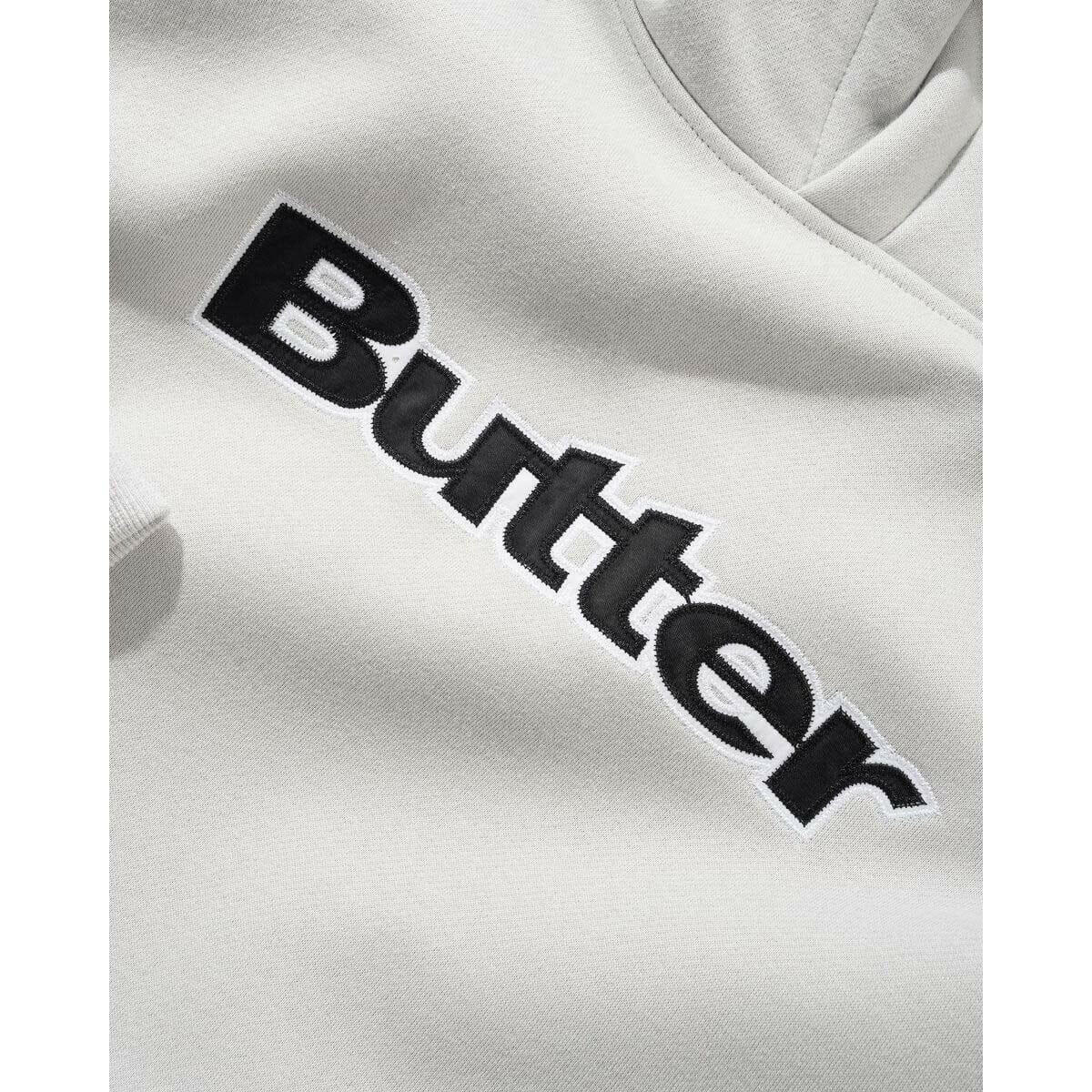 Butter Goods - Satin Logo Applique Hoodie Cement.