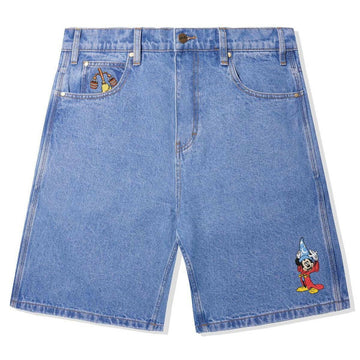 Butter Goods - Sorcerer Baggy Denim Shorts Washed Indigo.
