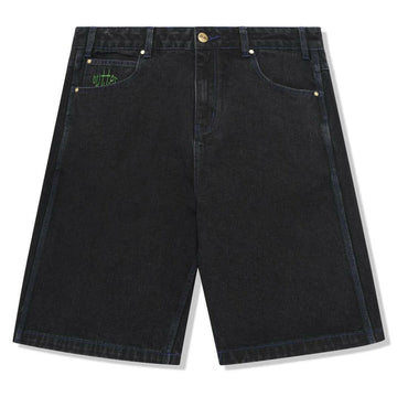 Butter Goods - Spider Denim Shorts Washed Black.