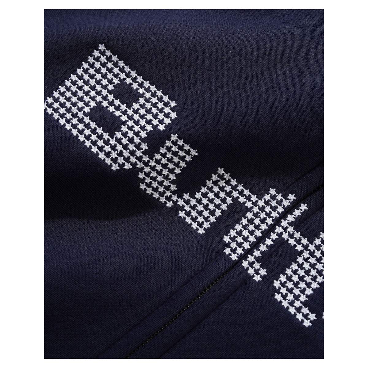 Butter Goods Stars Zip-Thru Hood Navy - detail 2
