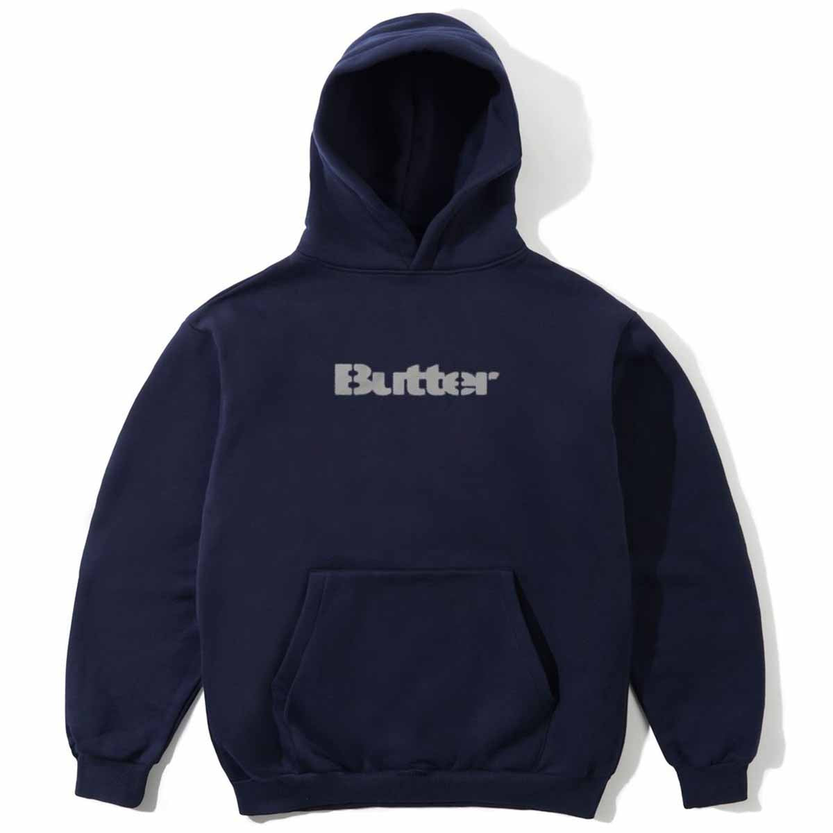 Butter Goods - Stencil Logo Hoodie Navy