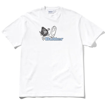 Butter Goods Steppin' Logo Tee White