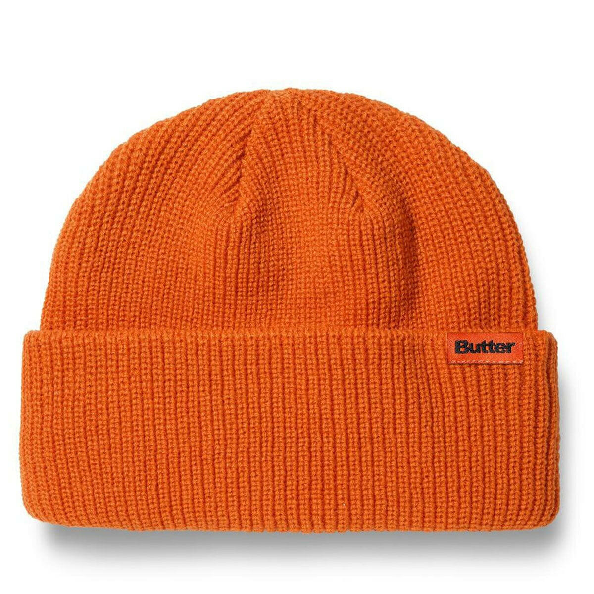 Butter Goods - Tall Wharfie Beanie Burnt Orange.