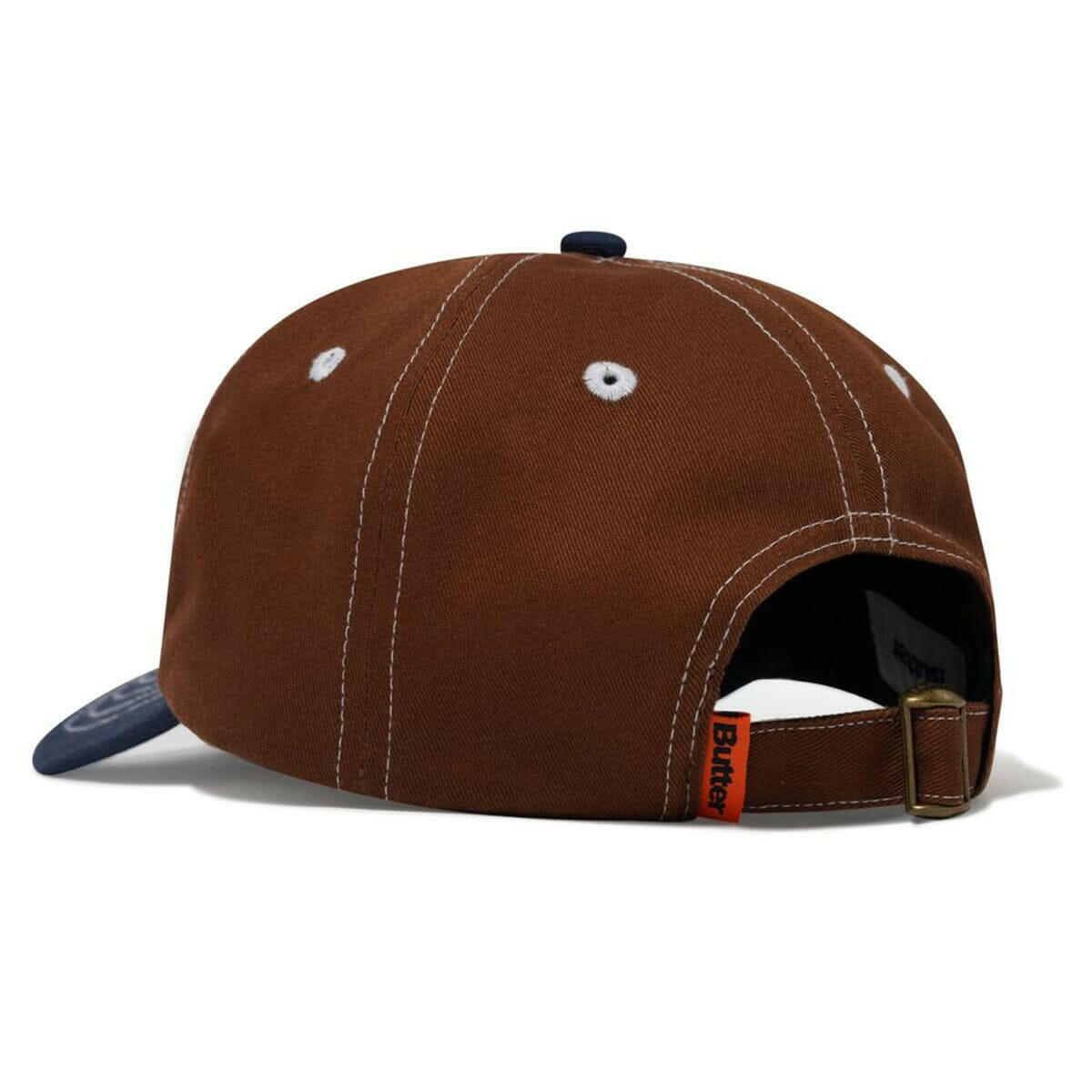 Butter Goods - Warped 6 Panel Cap Brown/Navy.