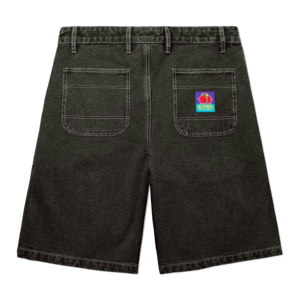 Butter Goods Work Shorts Washed Black