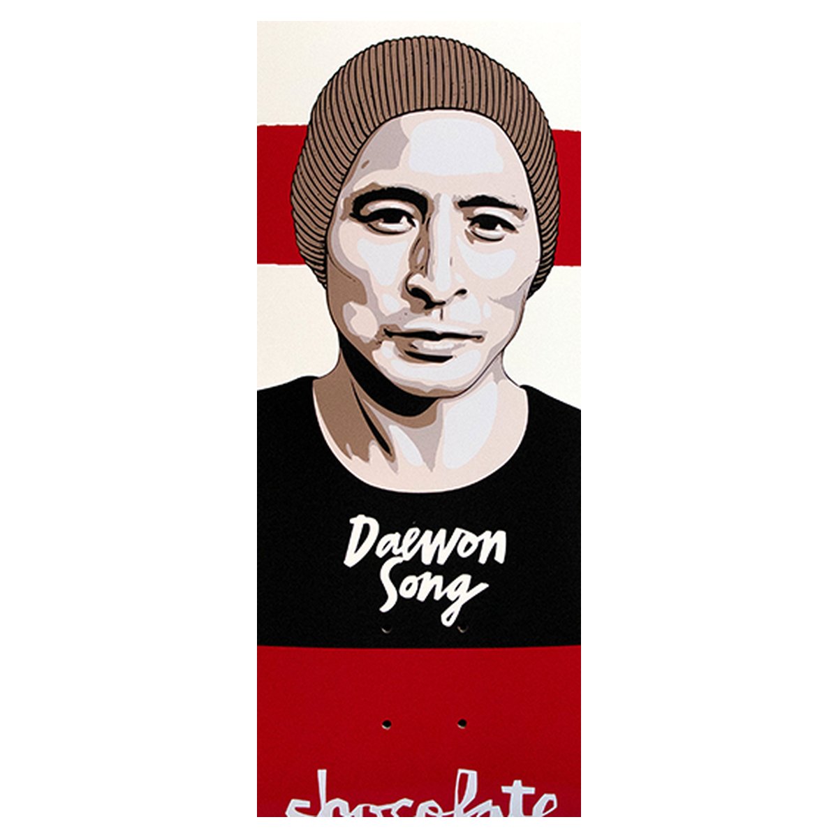 Chocolate - Daewon Song Portrait Multi 8.0 Skateboard Deck - graphic detail