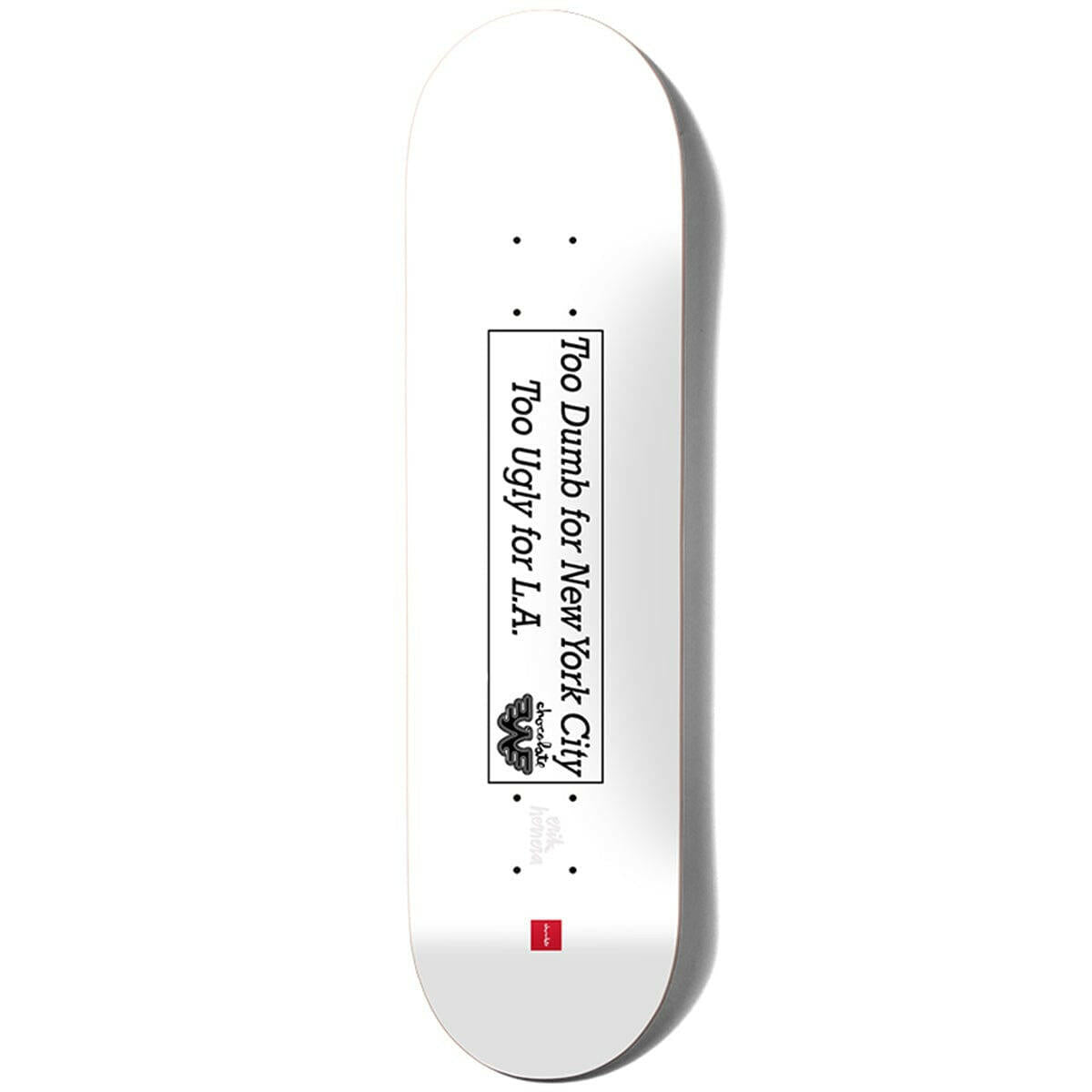Chocolate - Erik Herrera Waylon Jennings 8.5 Skateboard Deck.