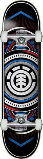 Element - Hatched Red/Blue 7.75 Complete Skateboard.